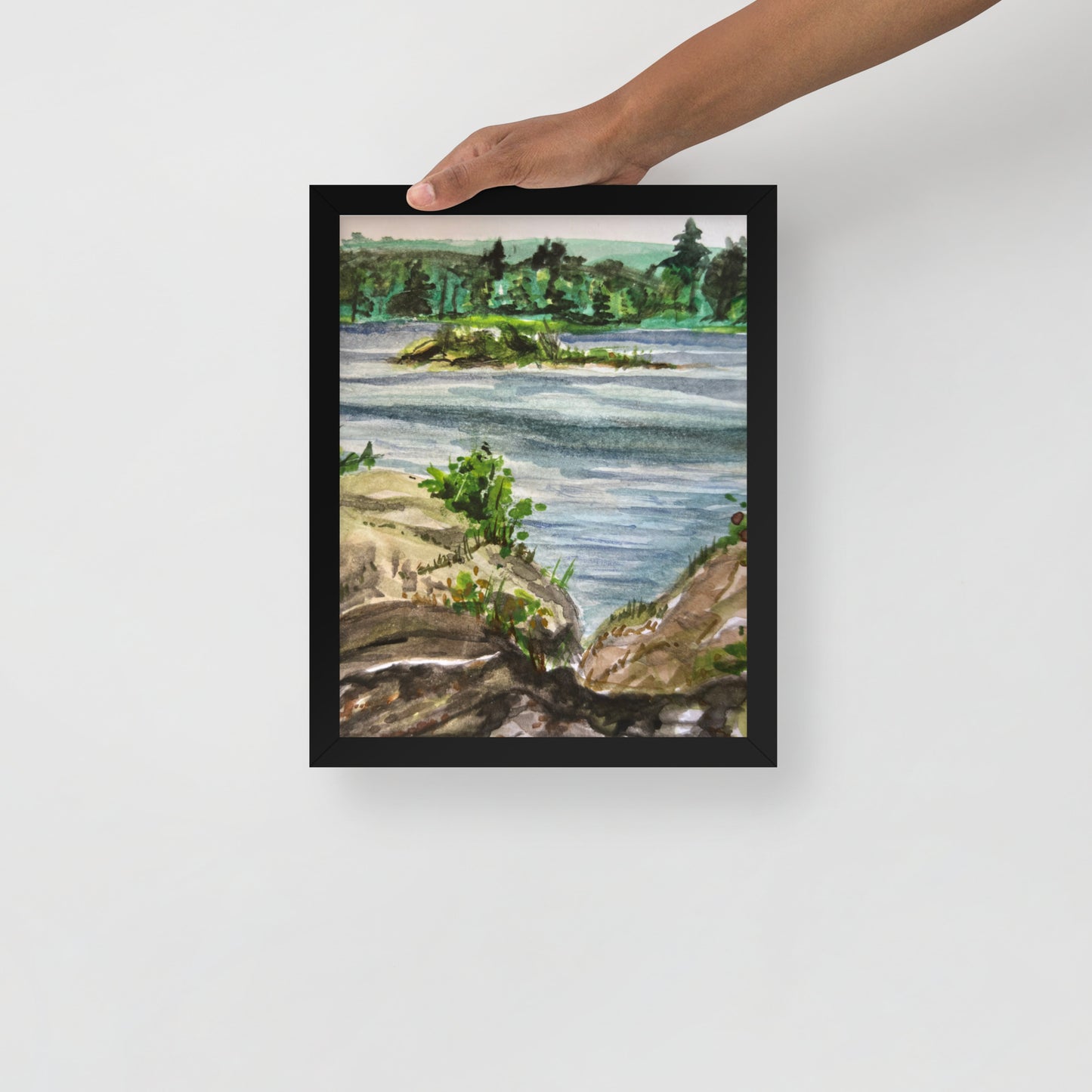Island Pond Framed Print