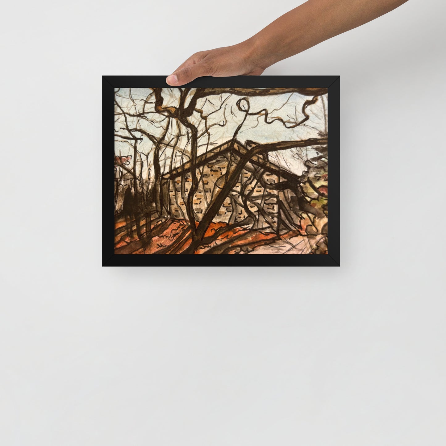 Blood Mountain Shelter Framed Print