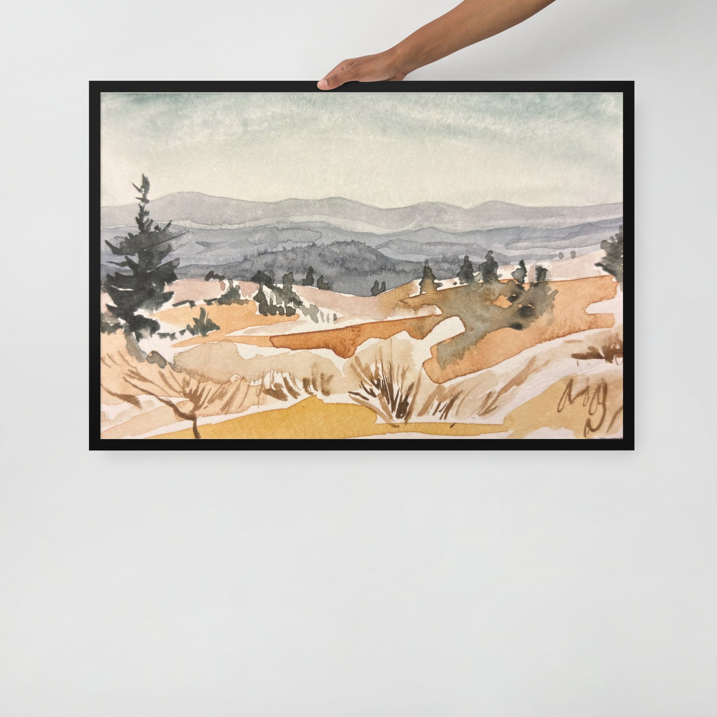 Ridgelines Framed Print (AT Book Cover!)