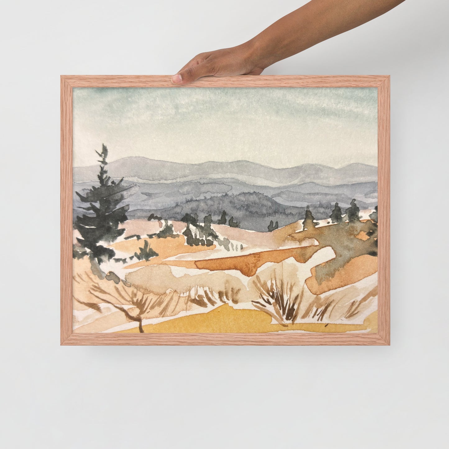 Ridgelines Framed Print (AT Book Cover!)