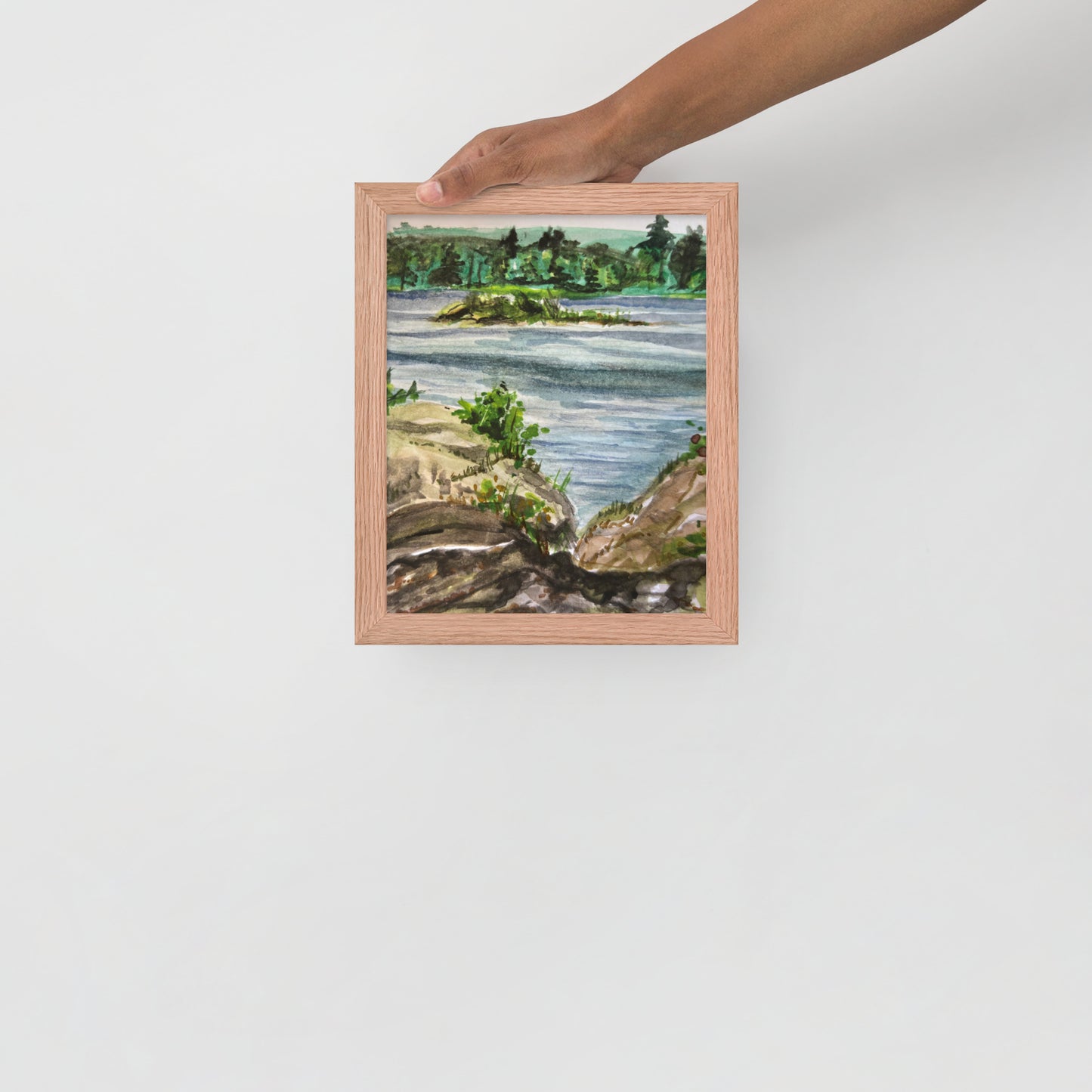 Island Pond Framed Print