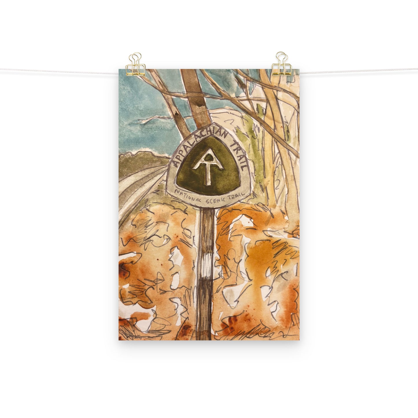 White Blaze Print