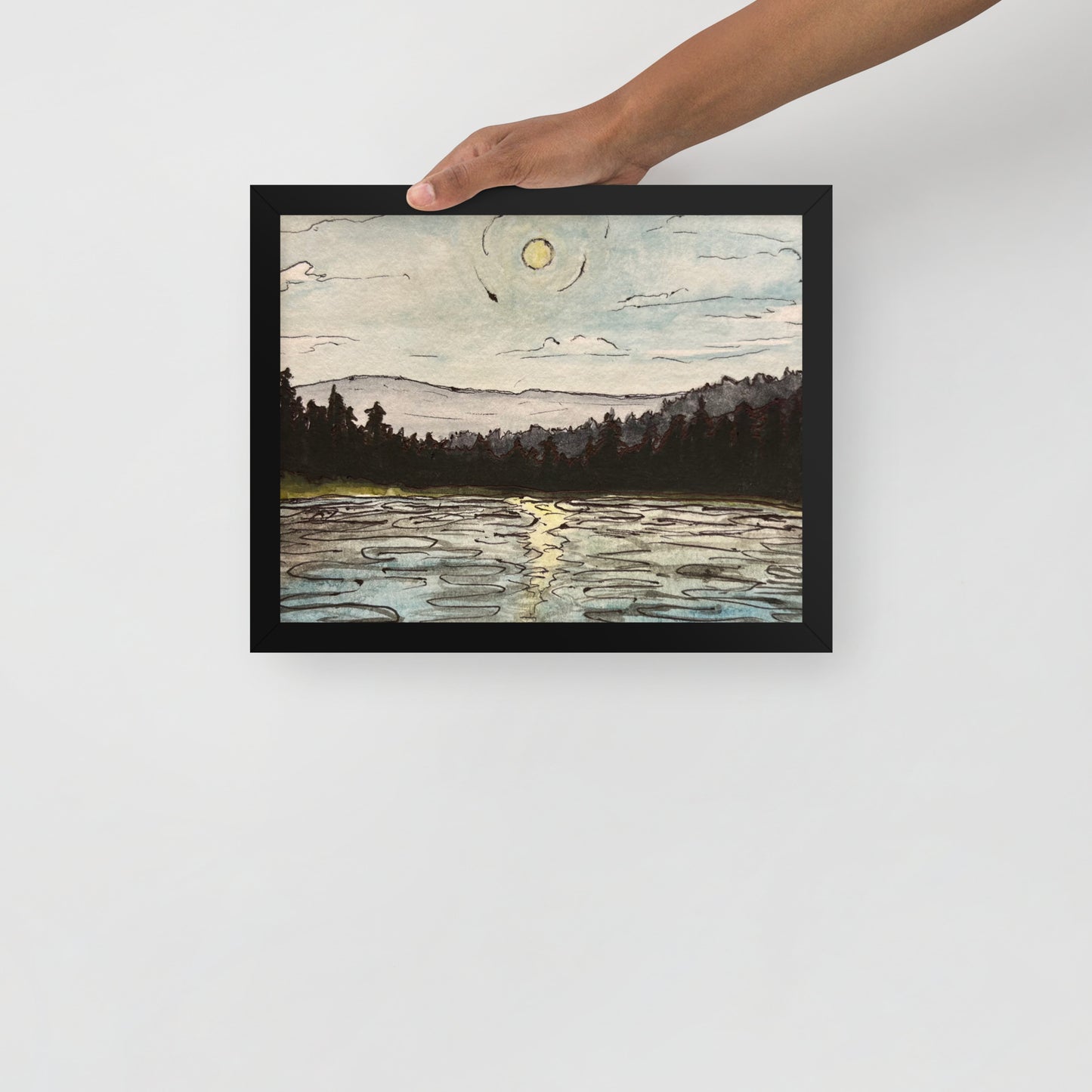 Ethan Pond Framed Print (11" x 14")