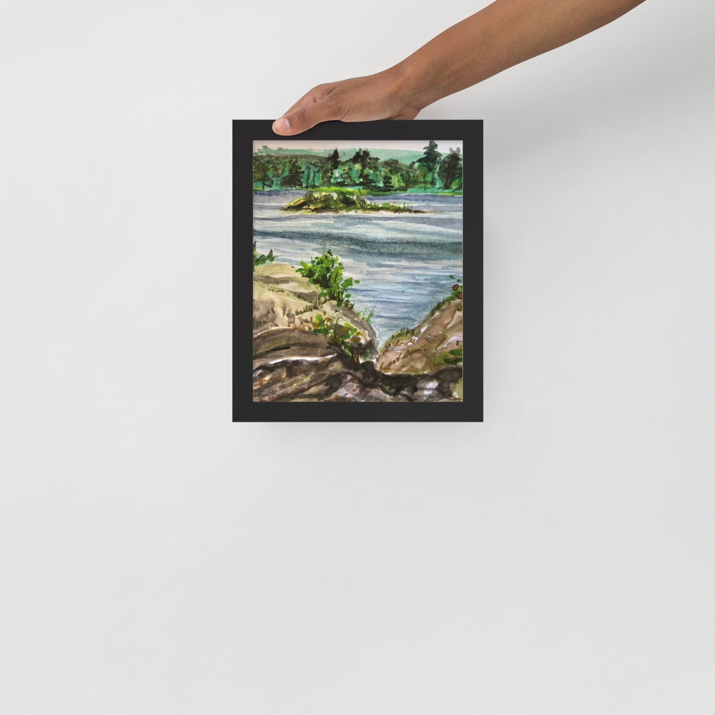 Island Pond Framed Print