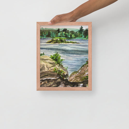 Island Pond Framed Print