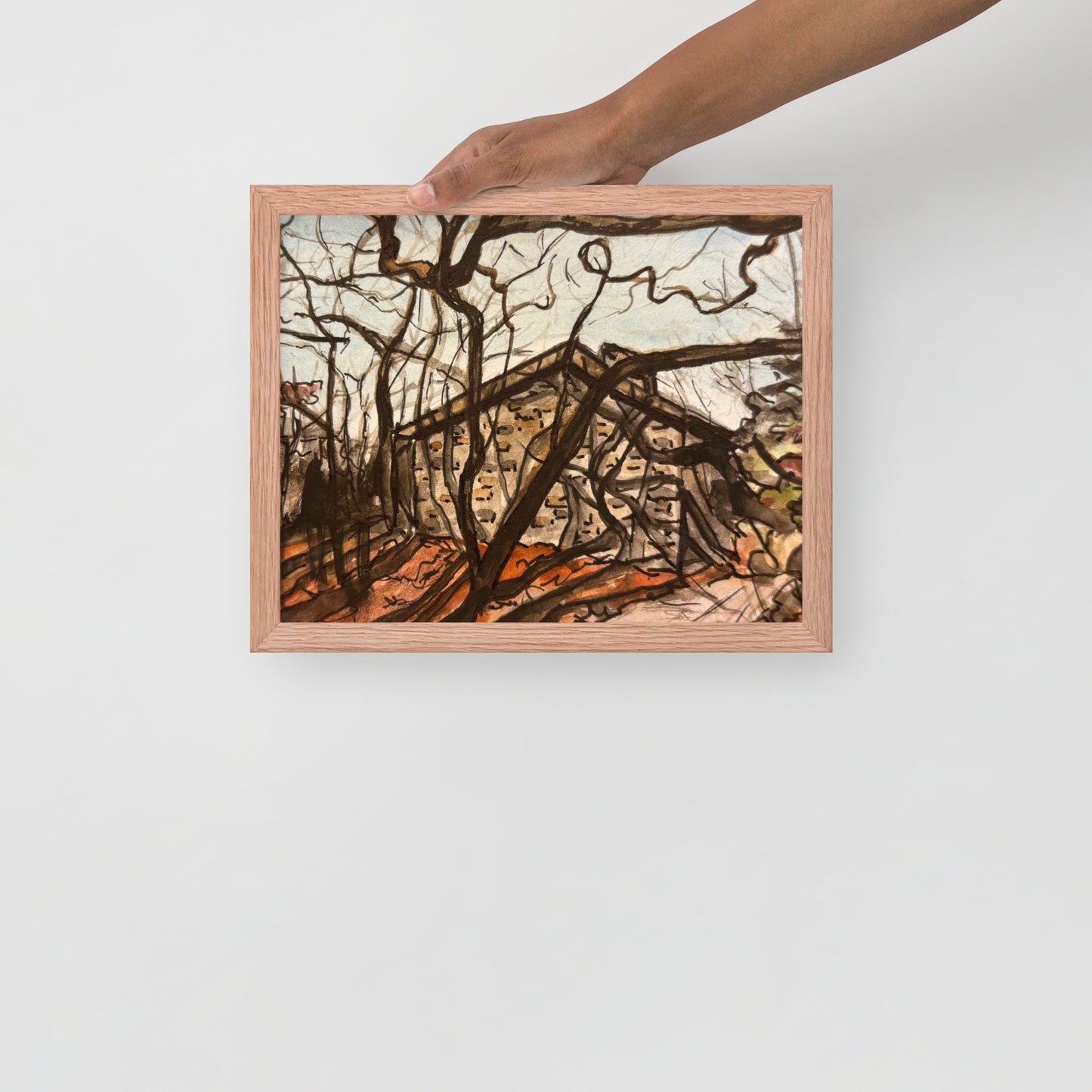 Blood Mountain Shelter Framed Print