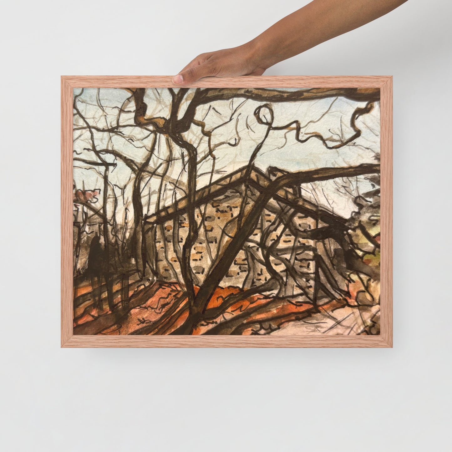 Blood Mountain Shelter Framed Print