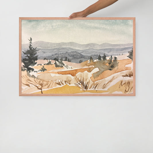 Ridgelines Framed Print (AT Book Cover!)